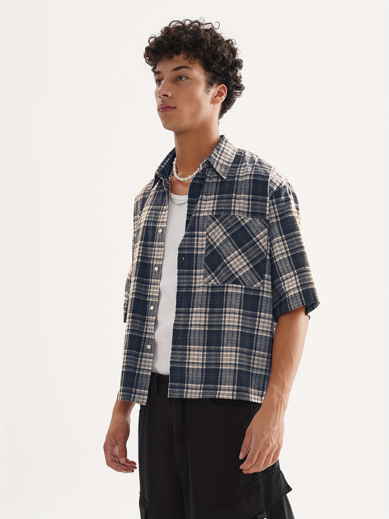 Cropped Plaid Shirt