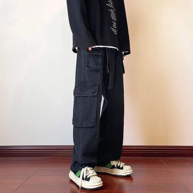 Wide Leg Streetwear Jeans