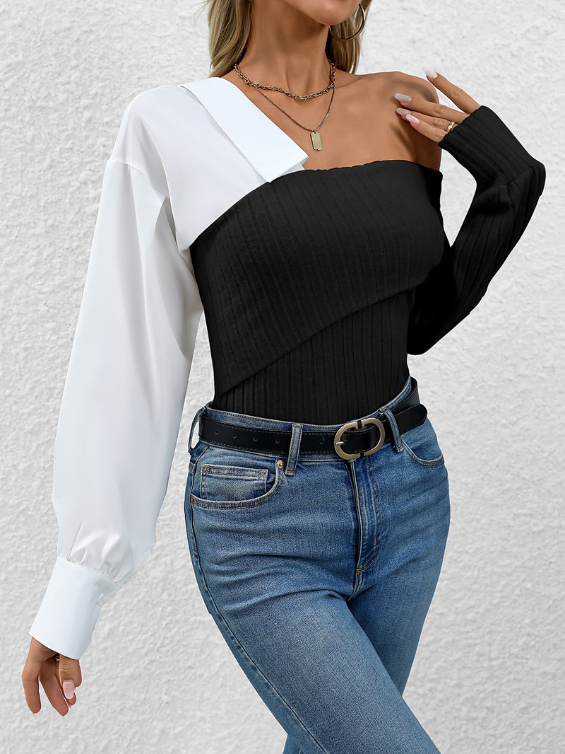 Strapless Knitted Blouse