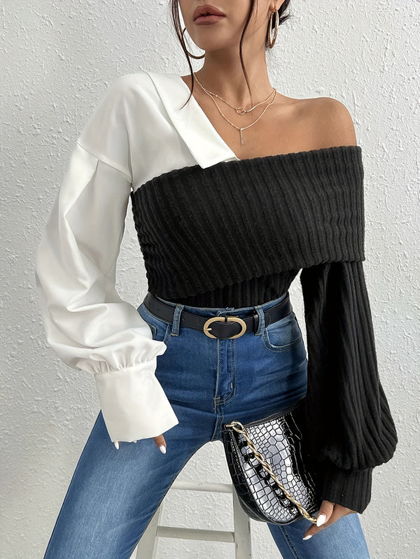 Strapless Knitted Blouse