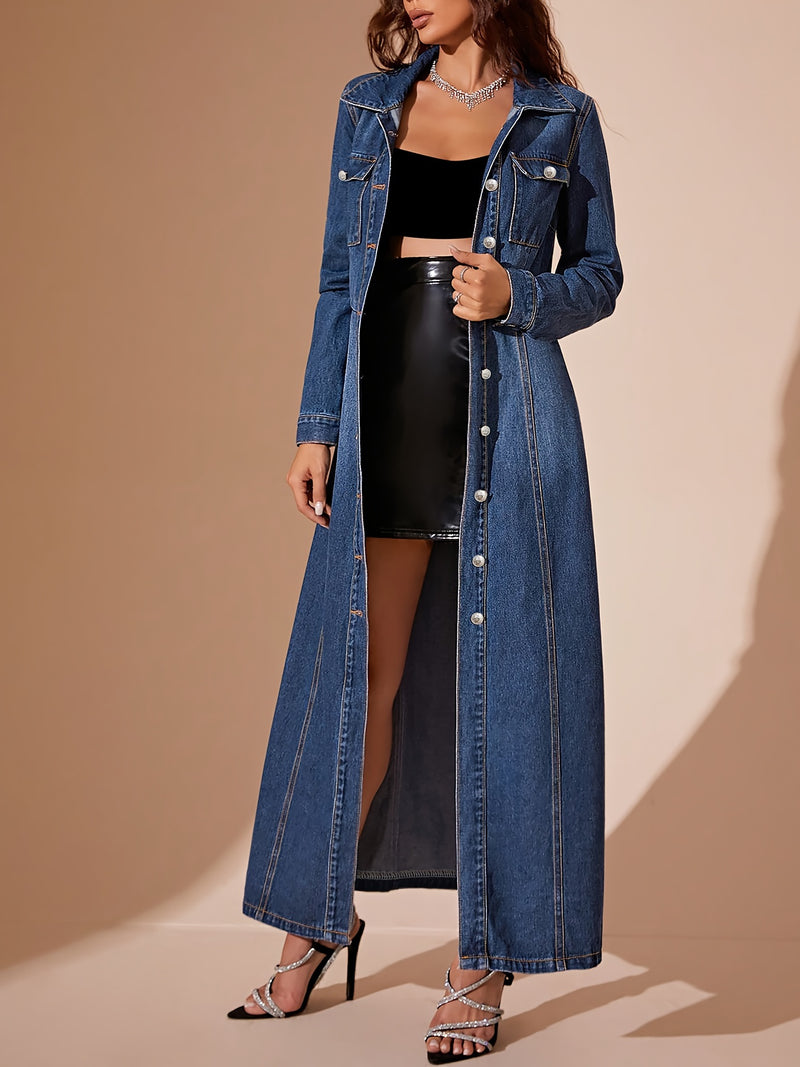 Elegant Denim Tunic Dress