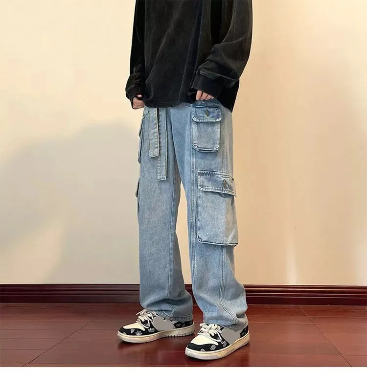 Wide Leg Streetwear Jeans