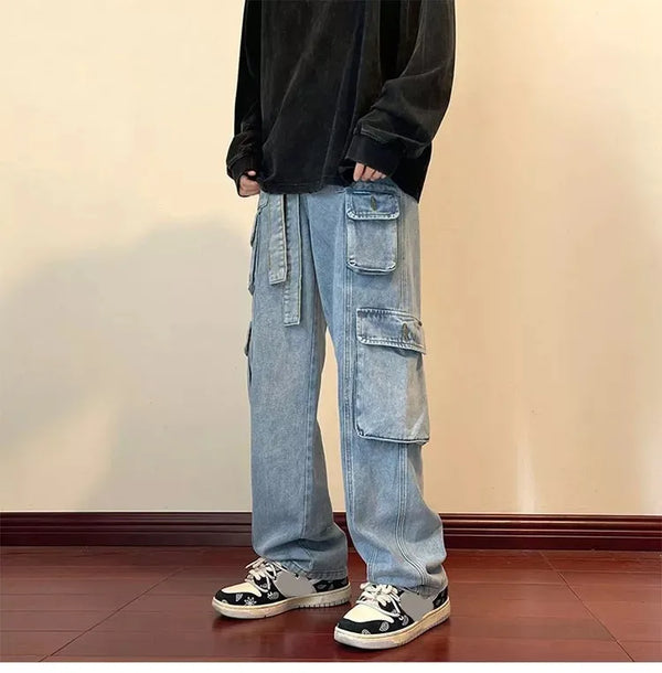 Wide Leg Streetwear Jeans