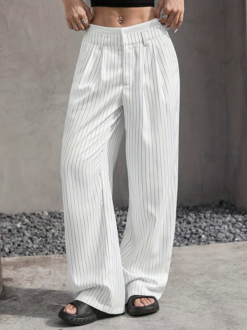 Striped Straight Leg Pants