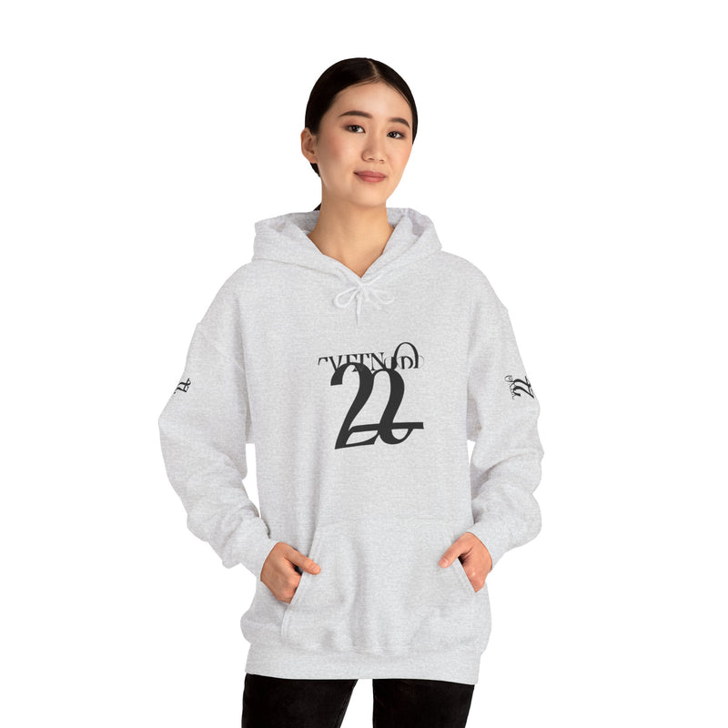 Stylish Unisex Hoodie with Minimalist 21 Design