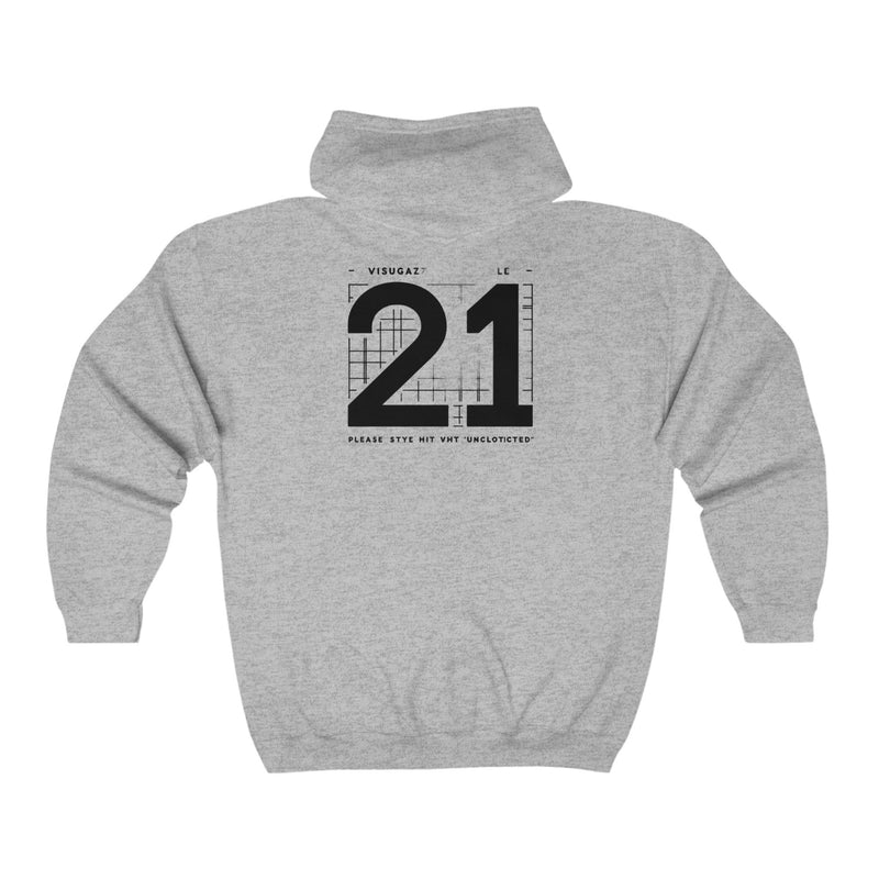 Full Zip Hooded Sweatshirt