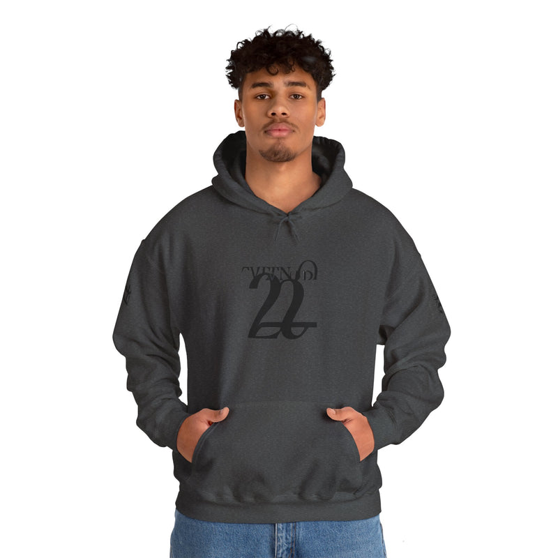 Stylish Unisex Hoodie with Minimalist 21 Design