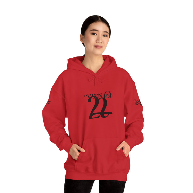 Stylish Unisex Hoodie with Minimalist 21 Design