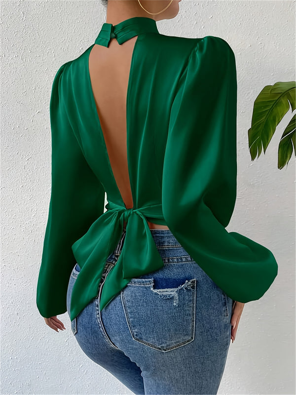 Stylish Backless Blouse