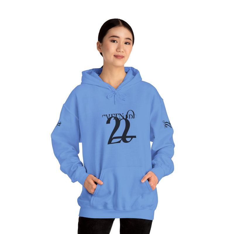 Stylish Unisex Hoodie with Minimalist 21 Design