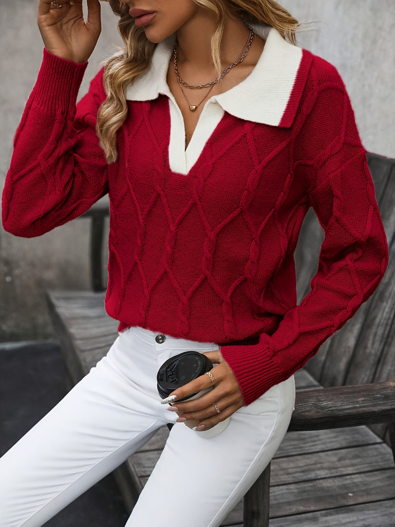 Collared Long Sleeve Sweater