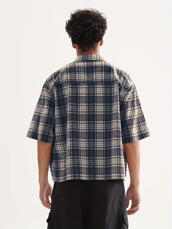 Cropped Plaid Shirt