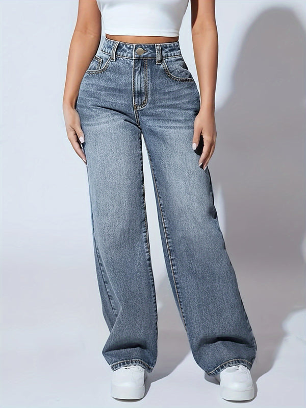 Plain Loose Fit Jeans