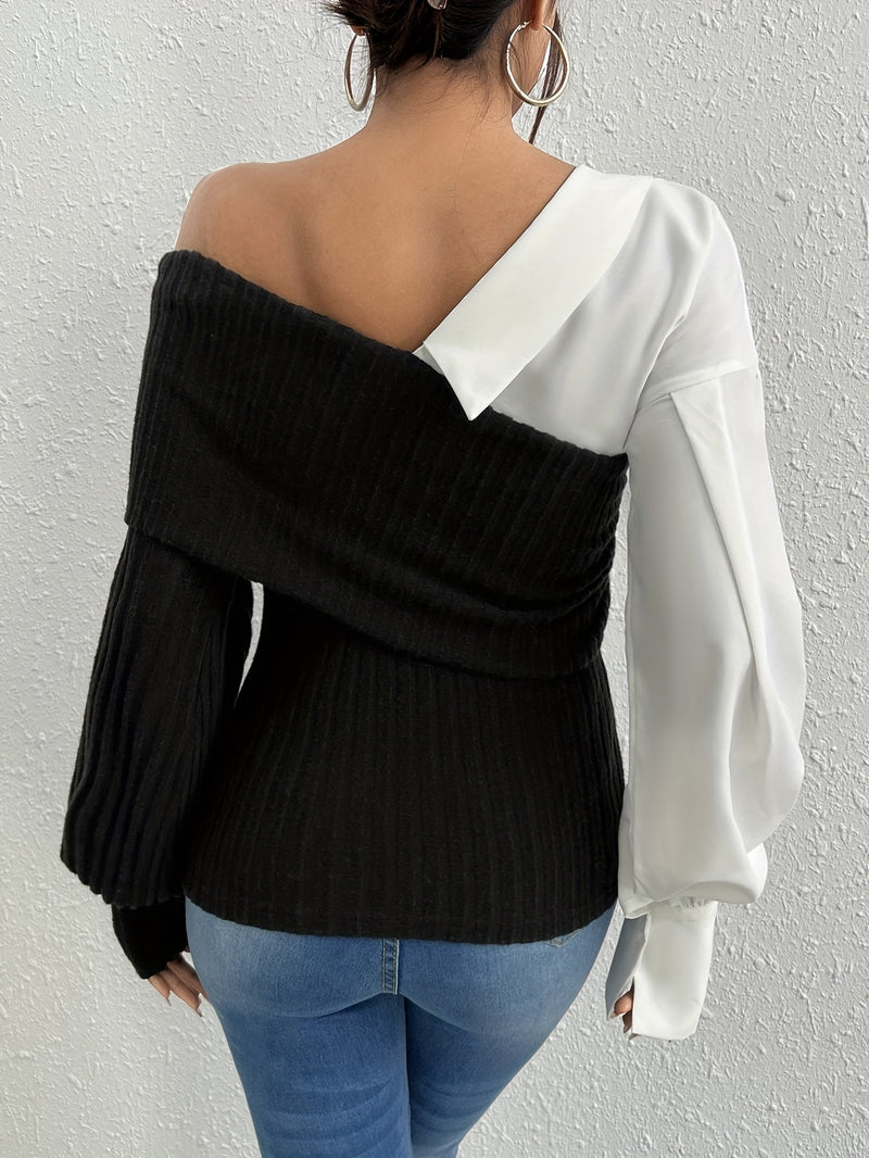 Strapless Knitted Blouse