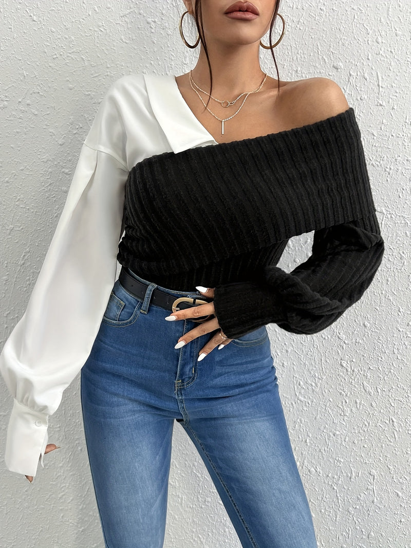 Strapless Knitted Blouse