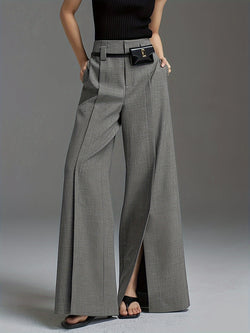 High Waist Split Pants