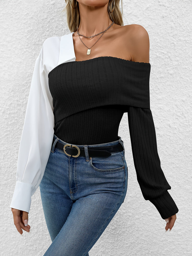 Strapless Knitted Blouse