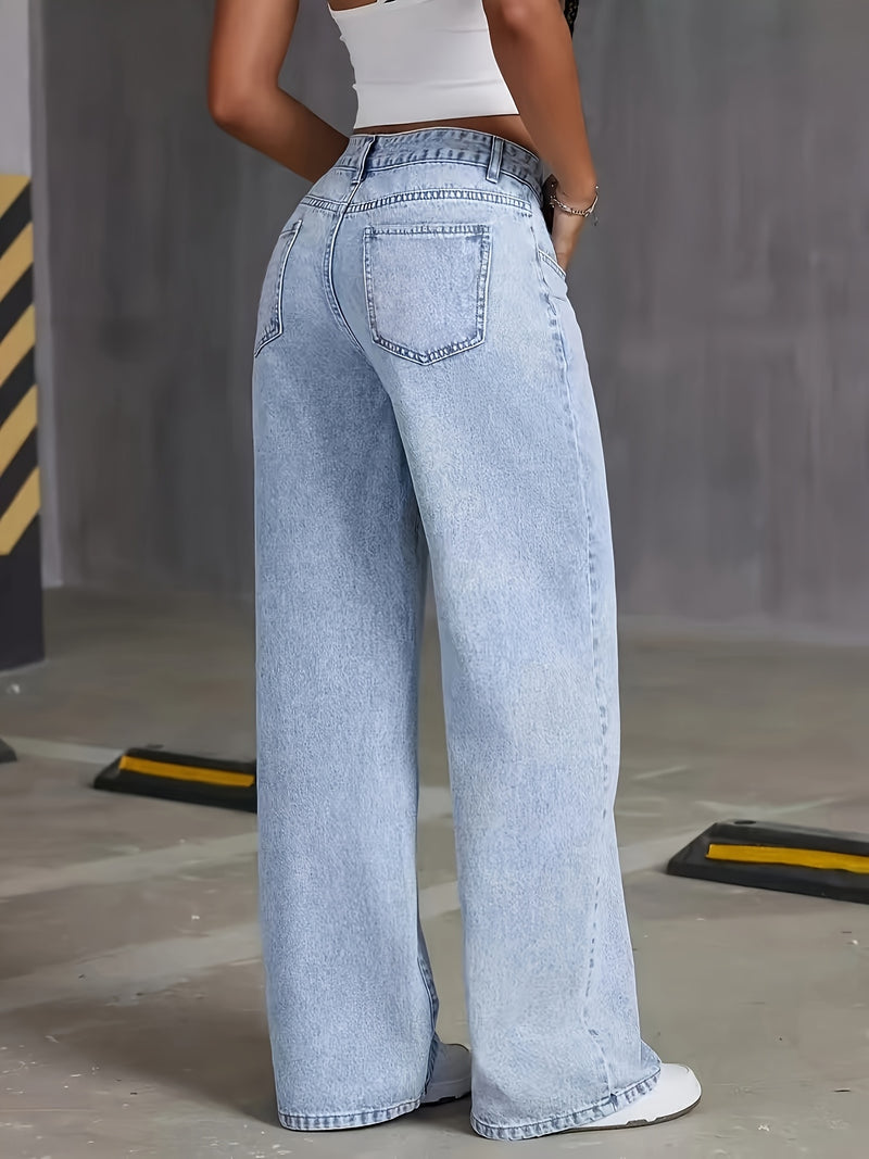 Comfortable Slim Straight Jeans