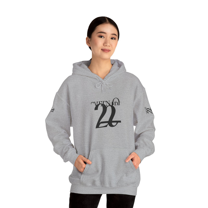 Stylish Unisex Hoodie with Minimalist 21 Design