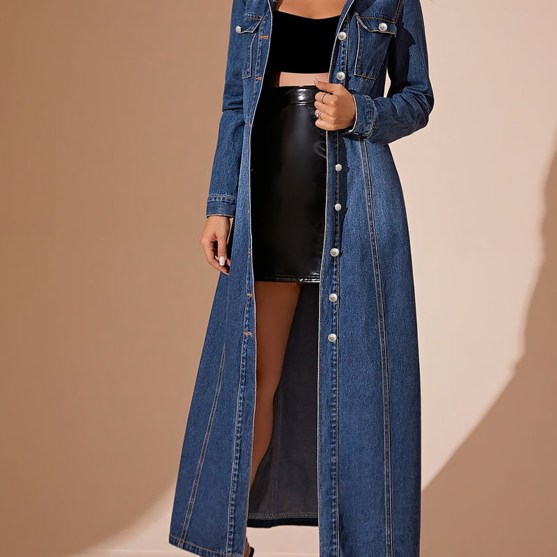 Elegant Denim Tunic Dress