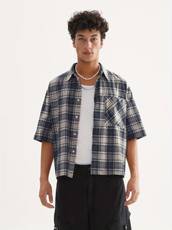 Cropped Plaid Shirt