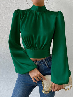 Stylish Backless Blouse