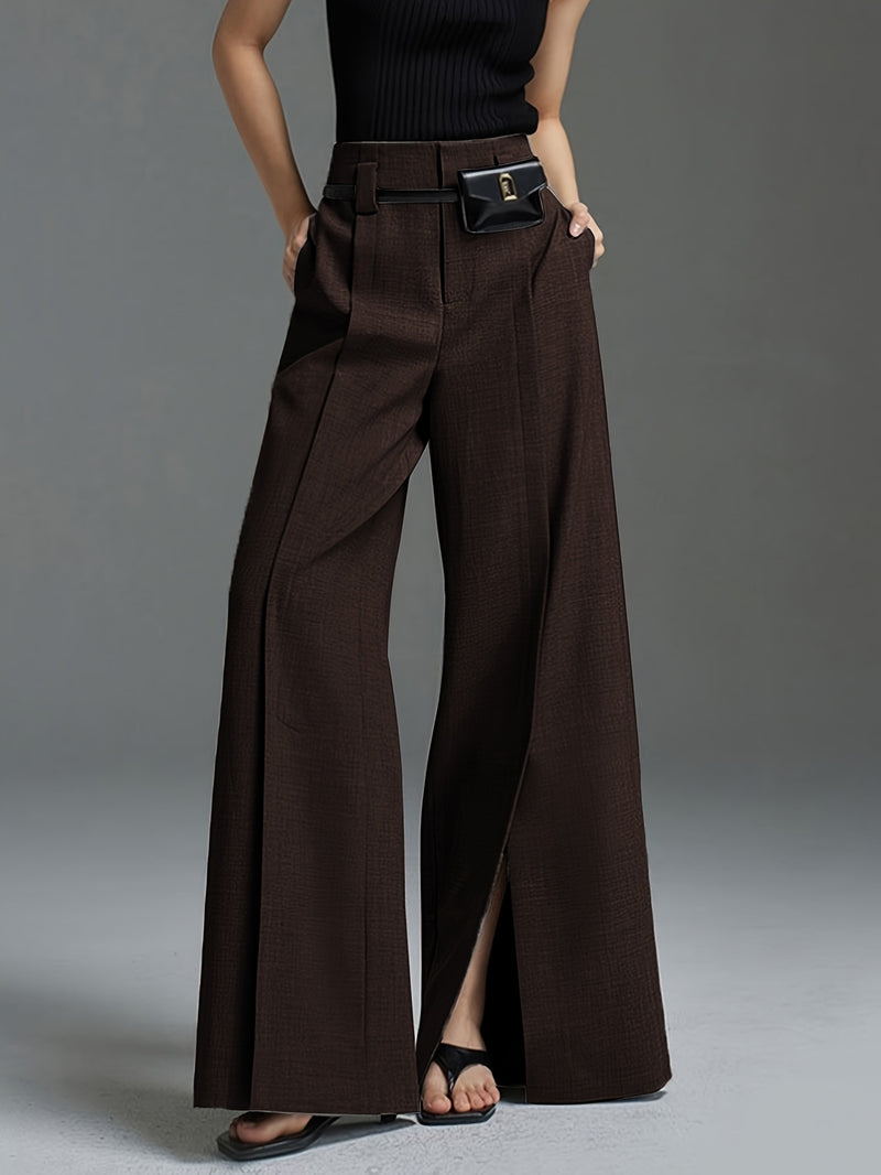 High Waist Split Pants