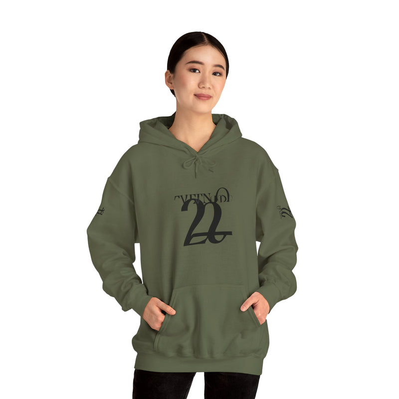 Stylish Unisex Hoodie with Minimalist 21 Design