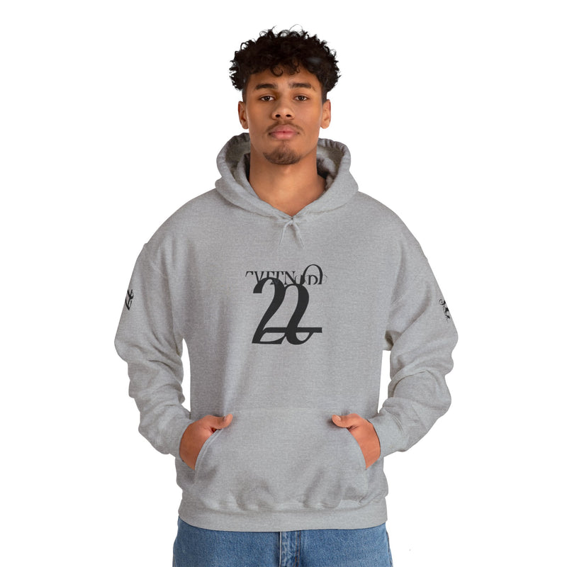 Stylish Unisex Hoodie with Minimalist 21 Design