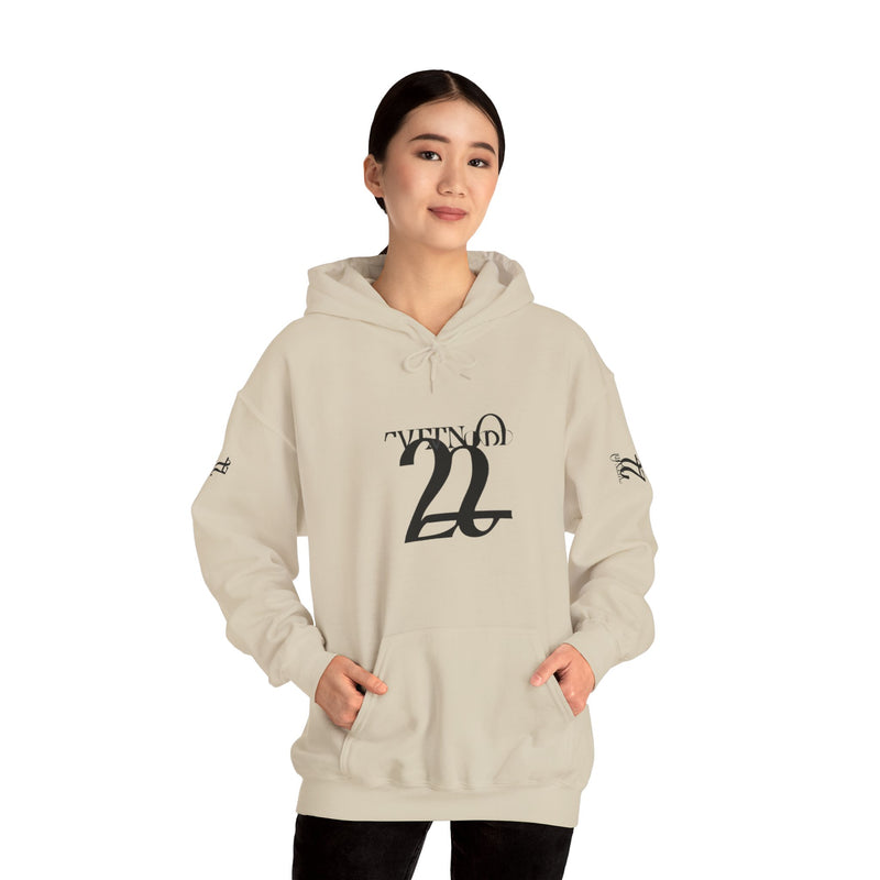 Stylish Unisex Hoodie with Minimalist 21 Design