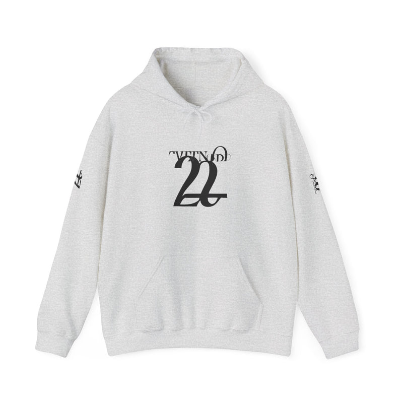 Stylish Unisex Hoodie with Minimalist 21 Design