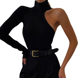 Spring One Sleeve Turtleneck