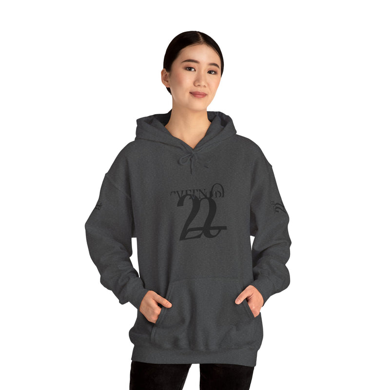 Stylish Unisex Hoodie with Minimalist 21 Design