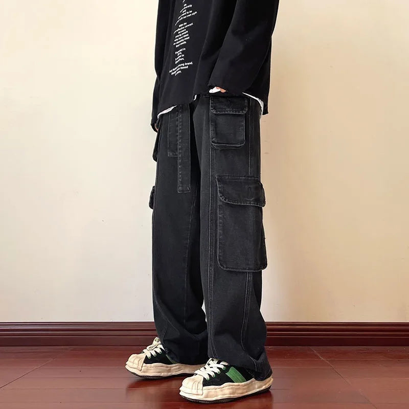 Wide Leg Streetwear Jeans