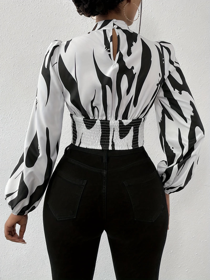 Graphic Printed Blouse