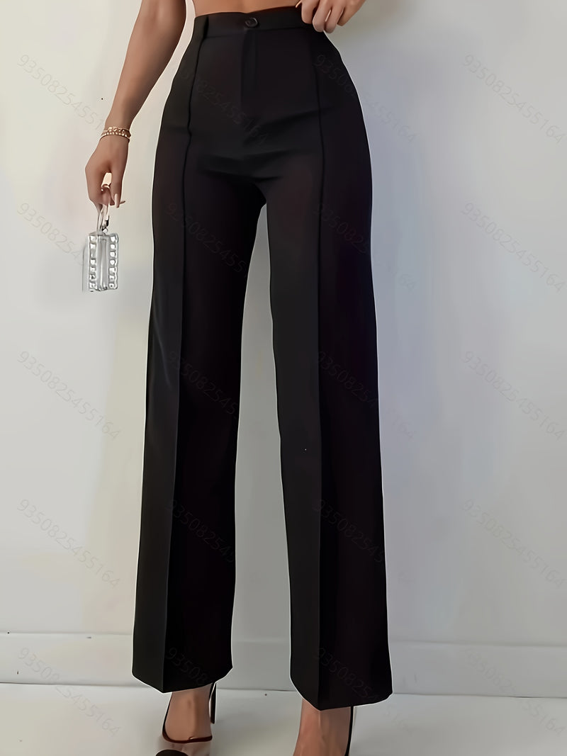 Elegant High-Waist Slim Pants