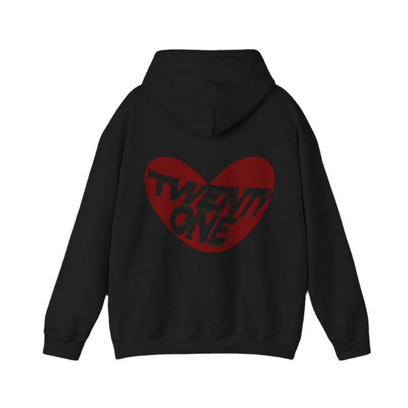 Cozy Unisex Heart Design Hoodie