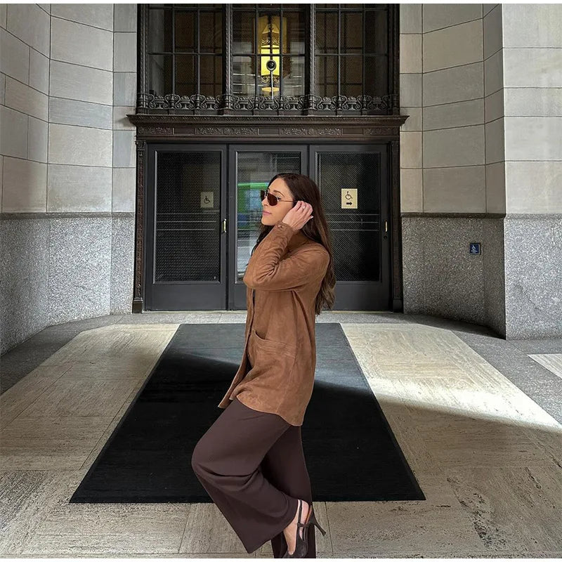 Vintage Brown Blazer Jacket