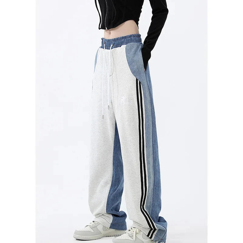 Striped Baggy Sports Joggers