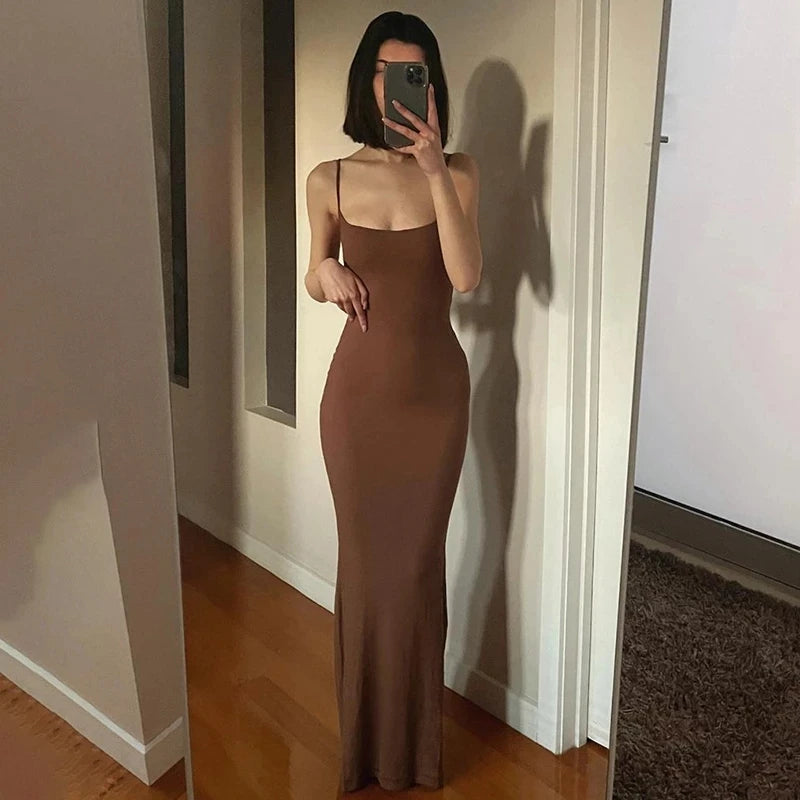 Sleeveless Bodycon Maxi Dress