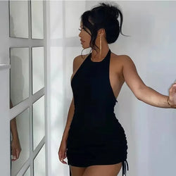 Women's Summer Backless Mini Dress