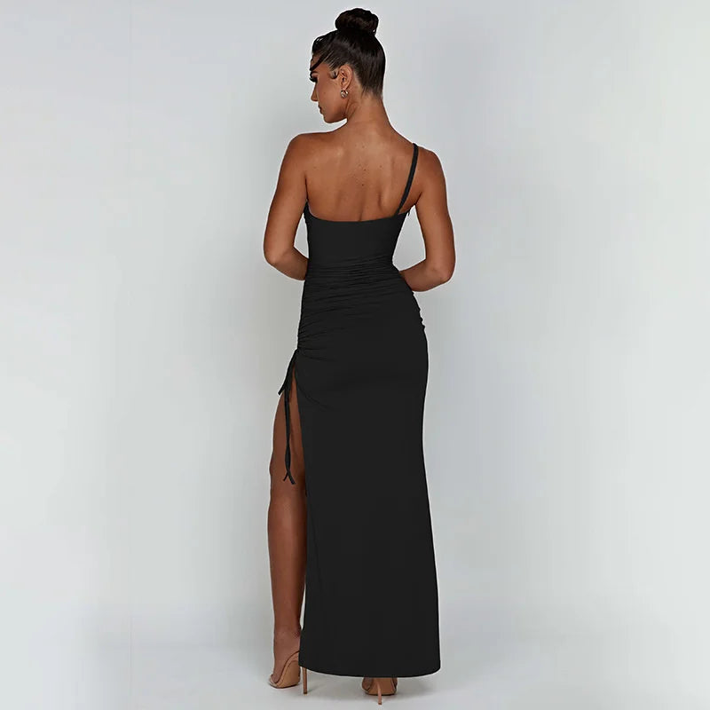 One Shoulder Strap Long Dress For Women