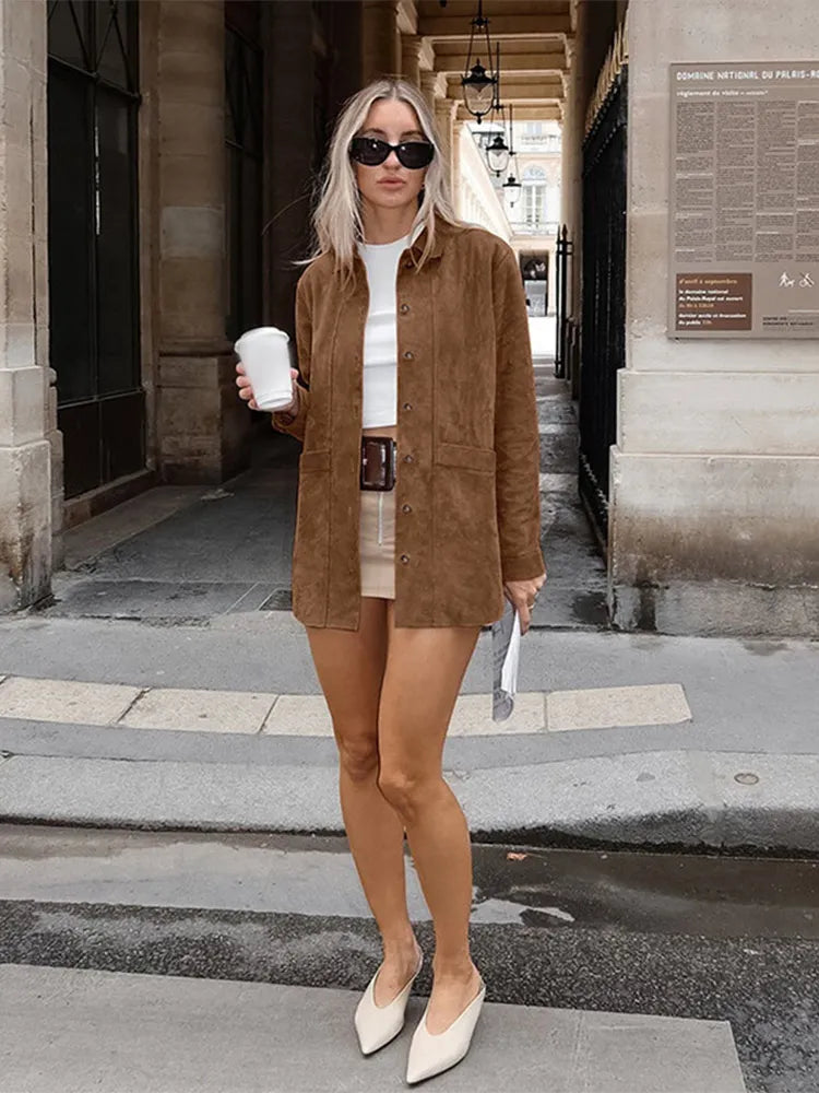 Vintage Brown Blazer Jacket