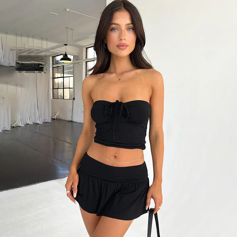 Tube Top and Mini Skirt Set