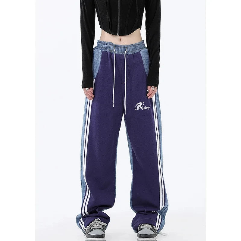 Striped Baggy Sports Joggers