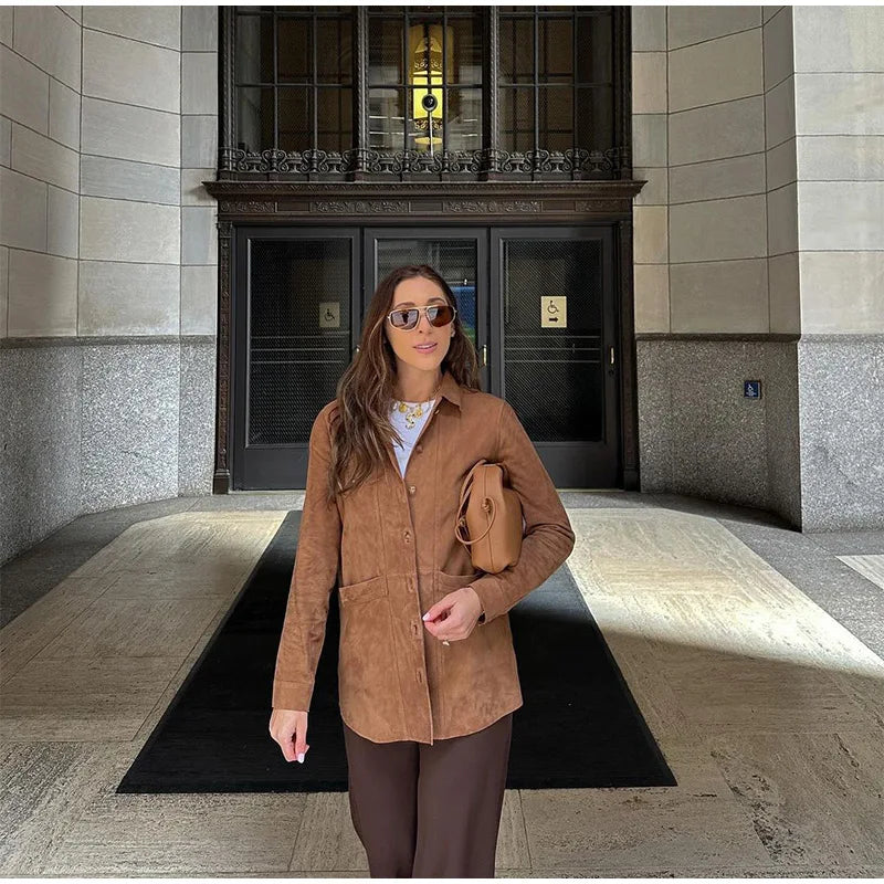 Vintage Brown Blazer Jacket