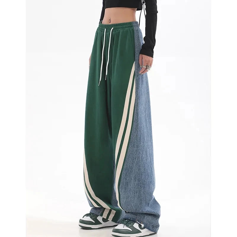 Striped Baggy Sports Joggers