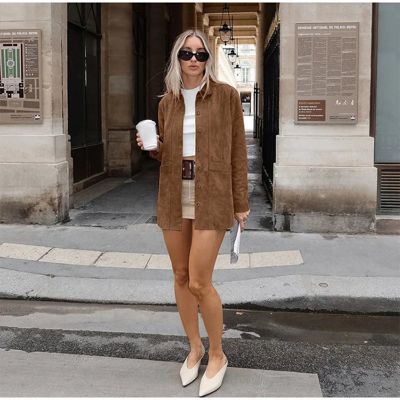 Vintage Brown Blazer Jacket