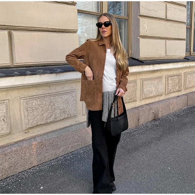 Vintage Brown Blazer Jacket