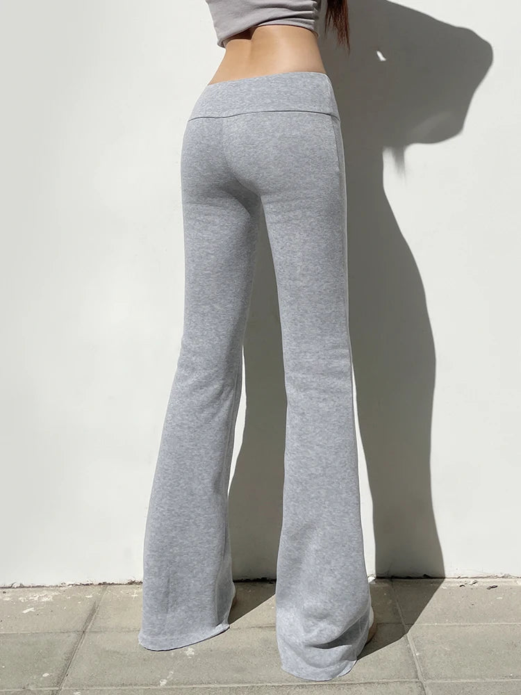 Basic Low-Waisted Flare Pants